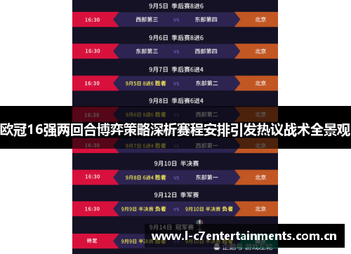 欧冠16强两回合博弈策略深析赛程安排引发热议战术全景观